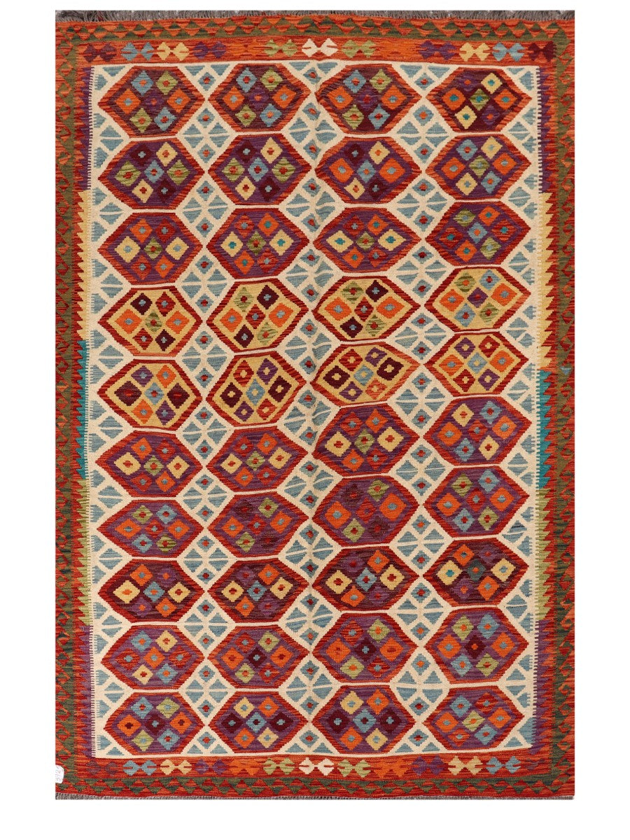 Maimana Afghanistan Kilim Rug - 304 x200 cm - Handmade