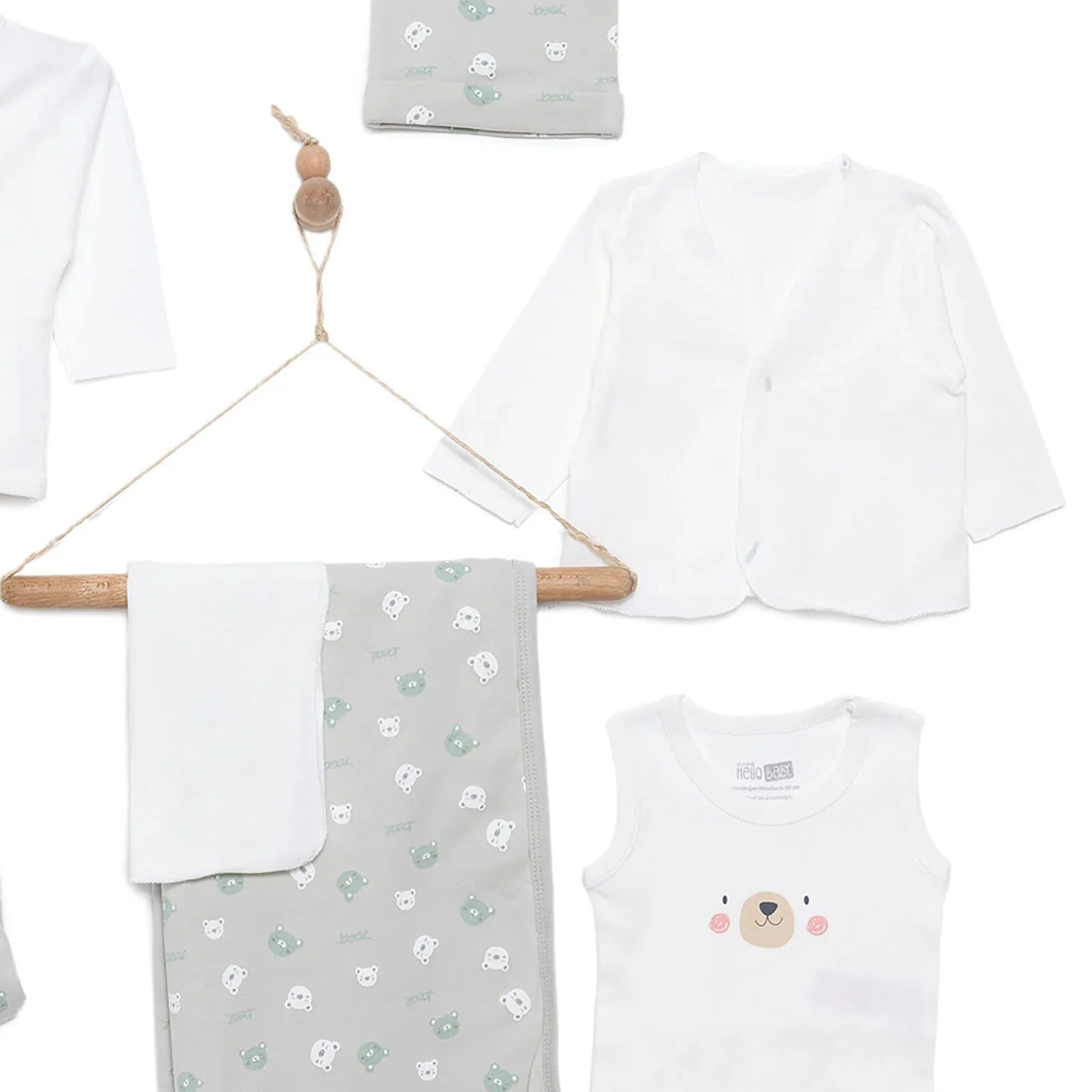 HelloBaby Boy 10pcs Newborn Set - Green