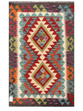 Maimana Afghanistan Kilim Rug - 127 x 79 cm - Handmade
