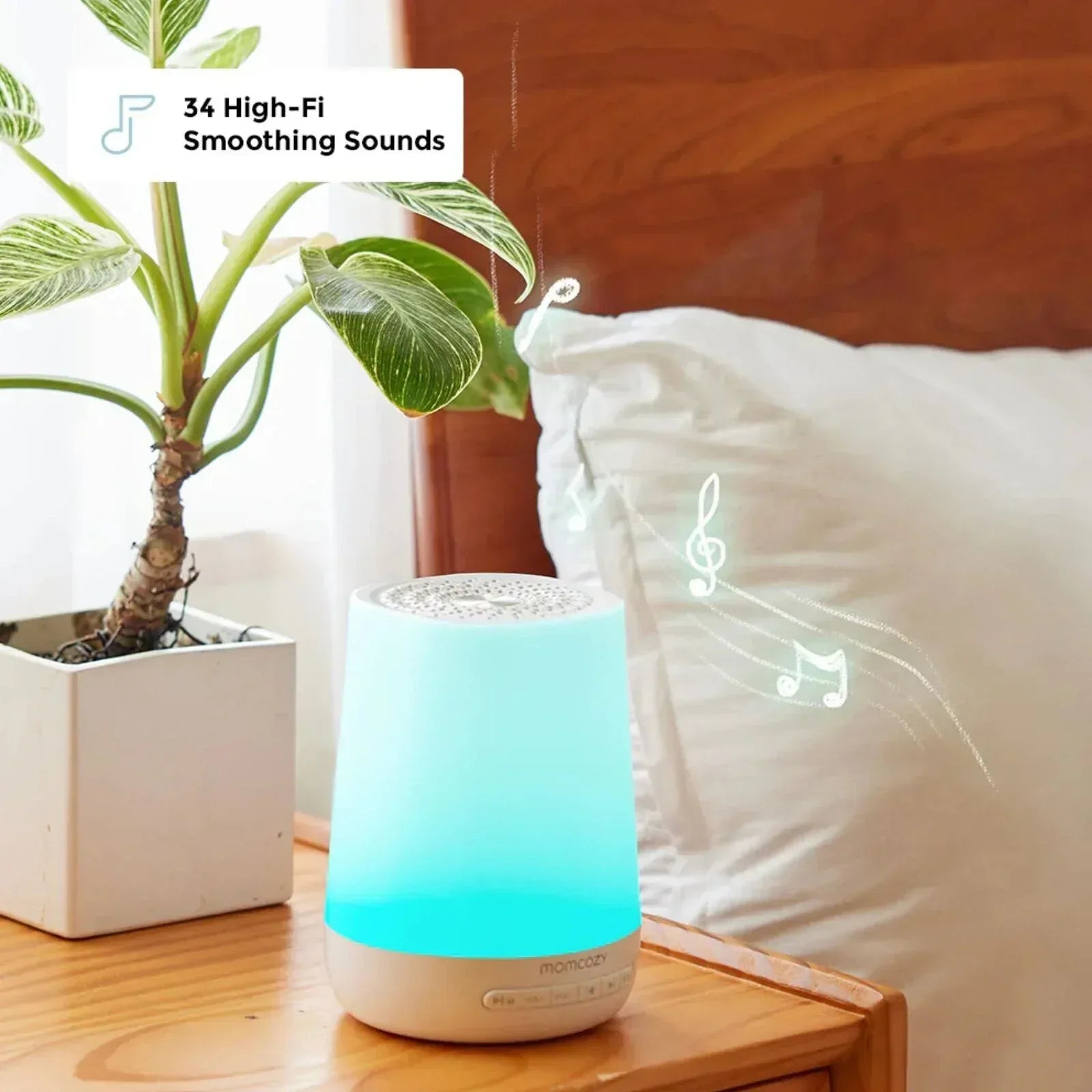 Momcozy White Noise Baby Sound Machine - Bobobiy