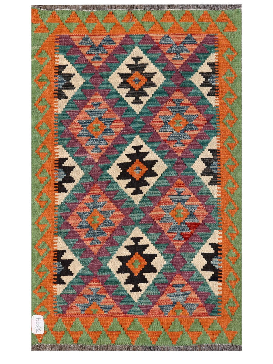 Maimana Afghanistan Kilim Rug - 130 x 79 cm - Handmade