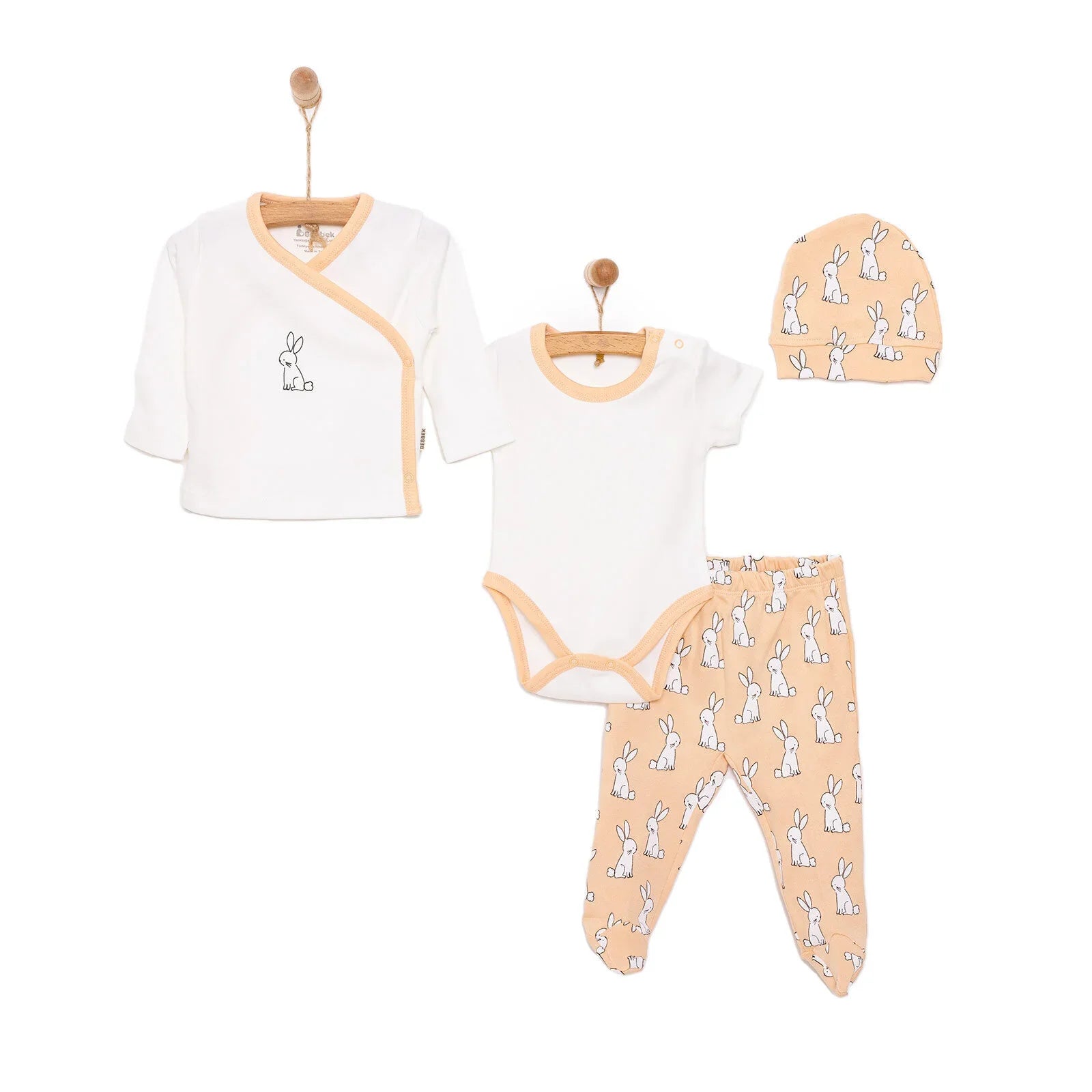 Bebbek Baby Boy 5 Pcs Newborn Starter Set - Ecru