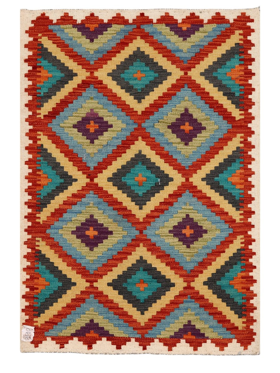 Maimana Afghanistan Kilim Rug - 125 x 85 cm - Handmade