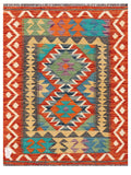 Maimana Afghanistan Kilim Rug - 100 x 77 cm - Handmade