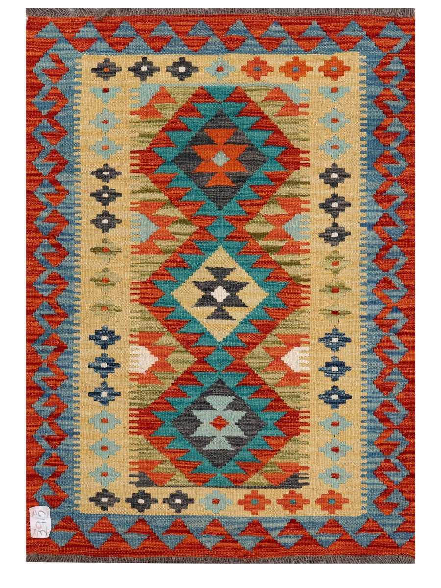 Maimana Afghanistan Kilim Rug - 120 x 84 cm - Handmade