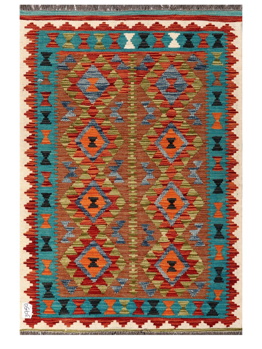Maimana Afghanistan Kilim Rug - 150 x101 cm - Handmade