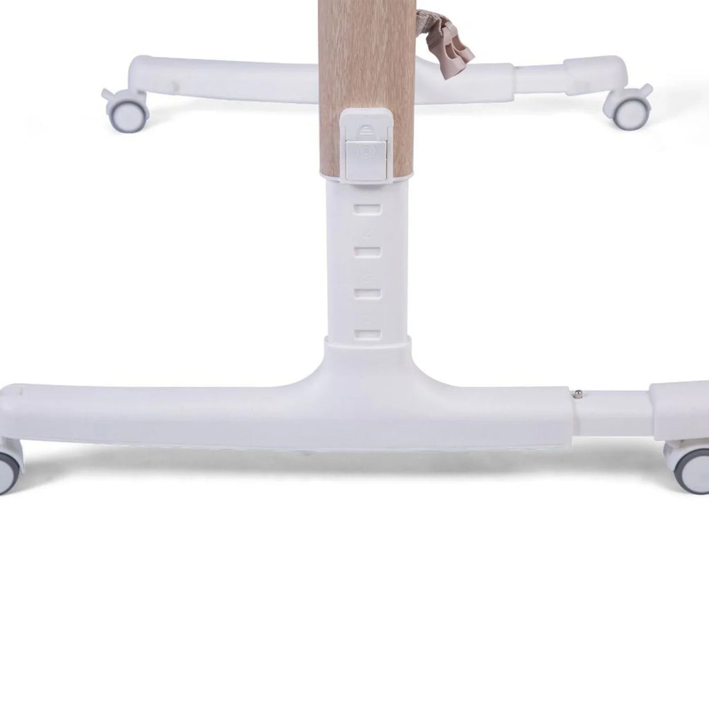 Red Kite Rockabye Bedside Crib - Oatmeal