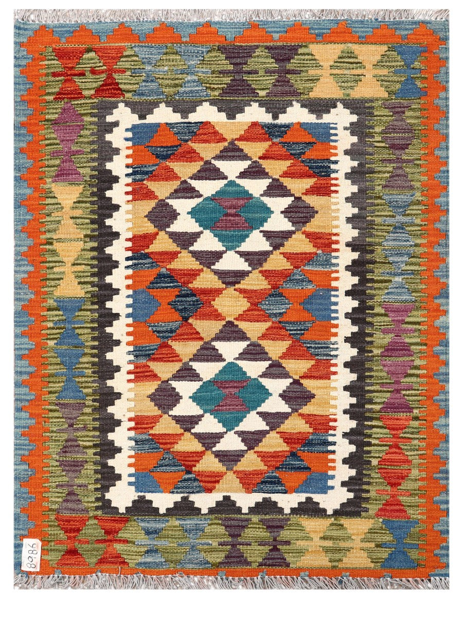 Maimana Afghanistan Kilim Rug - 112 x 84 cm - Handmade