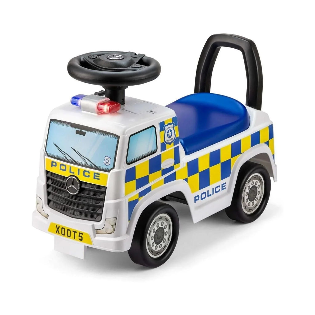 Xootz Mercedes-Benz Police Foot-to-Floor Ride On - White