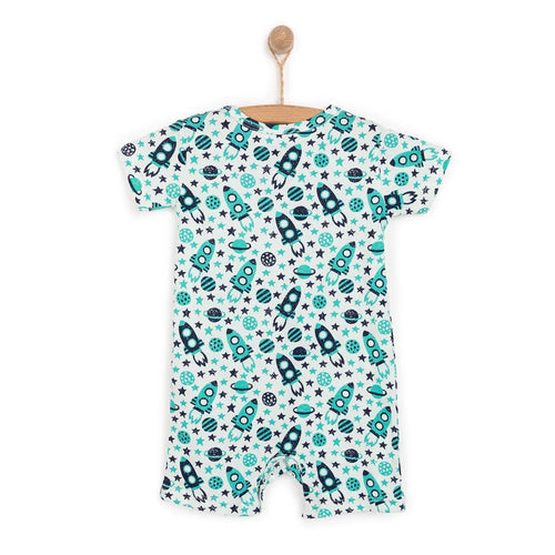 HelloBaby Boy Short Overalls - Green - Bobobiy