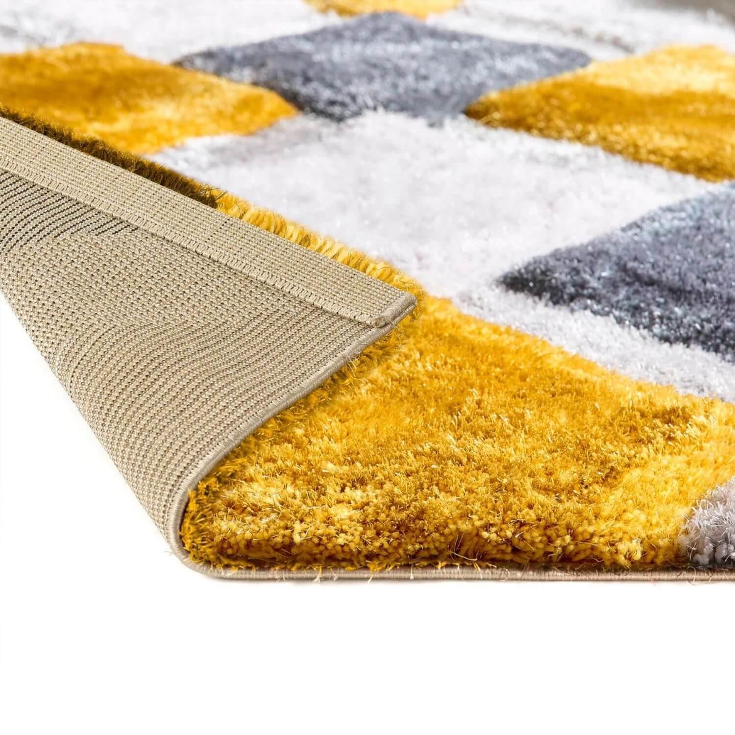 3D_Geometirc_Yellow_Rug_1 - Bobobiy