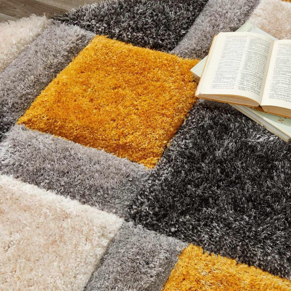 3D_Geometirc_Yellow_Rug_2 - Bobobiy