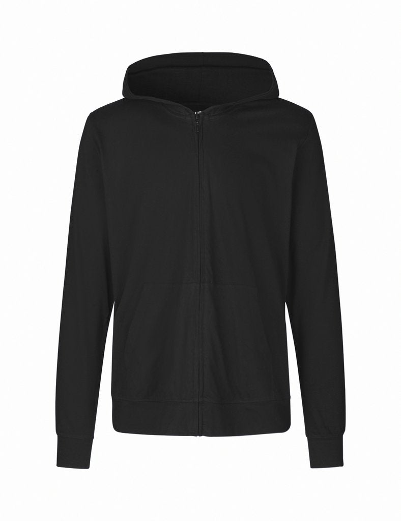 Fairtrade Organic Zipped T-shirt Hoodie: Unisex