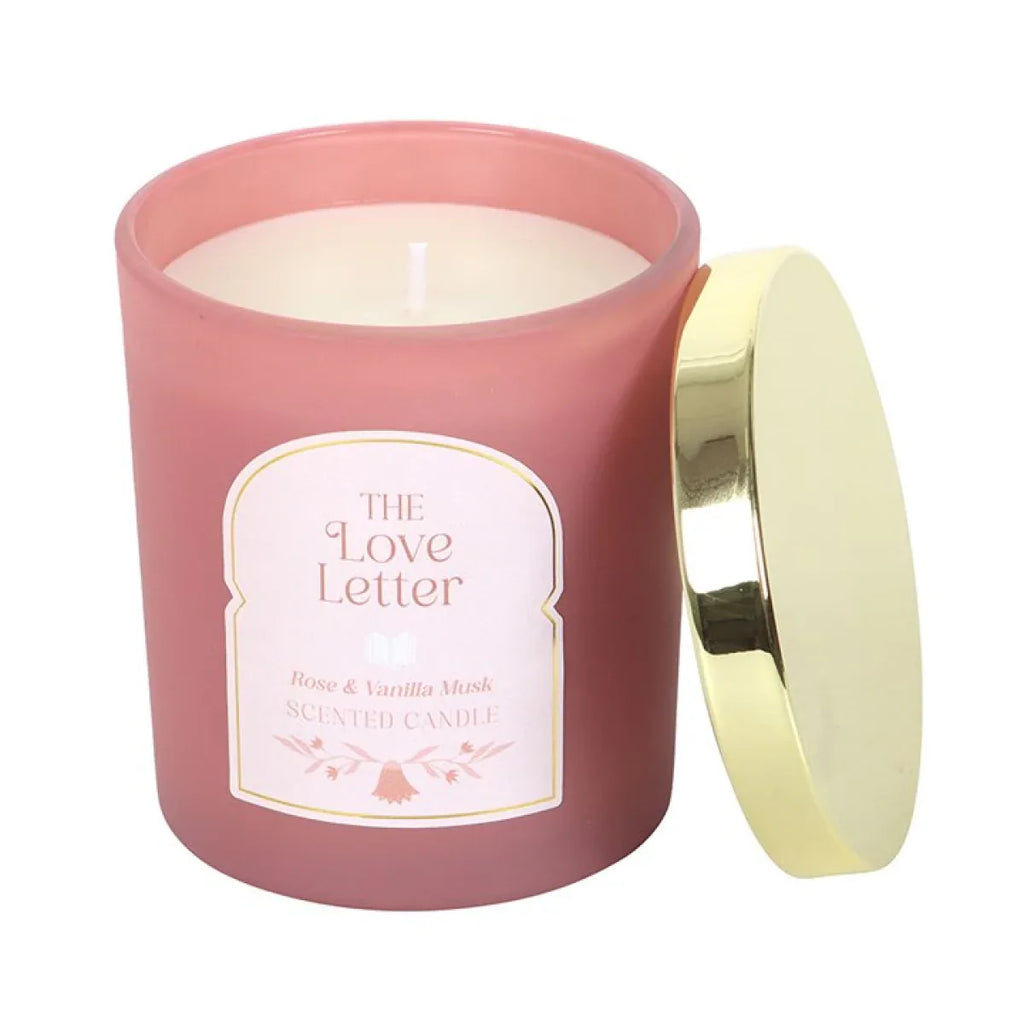 The Love Letter Rose & Vanilla Musk Candle - Bobobiy
