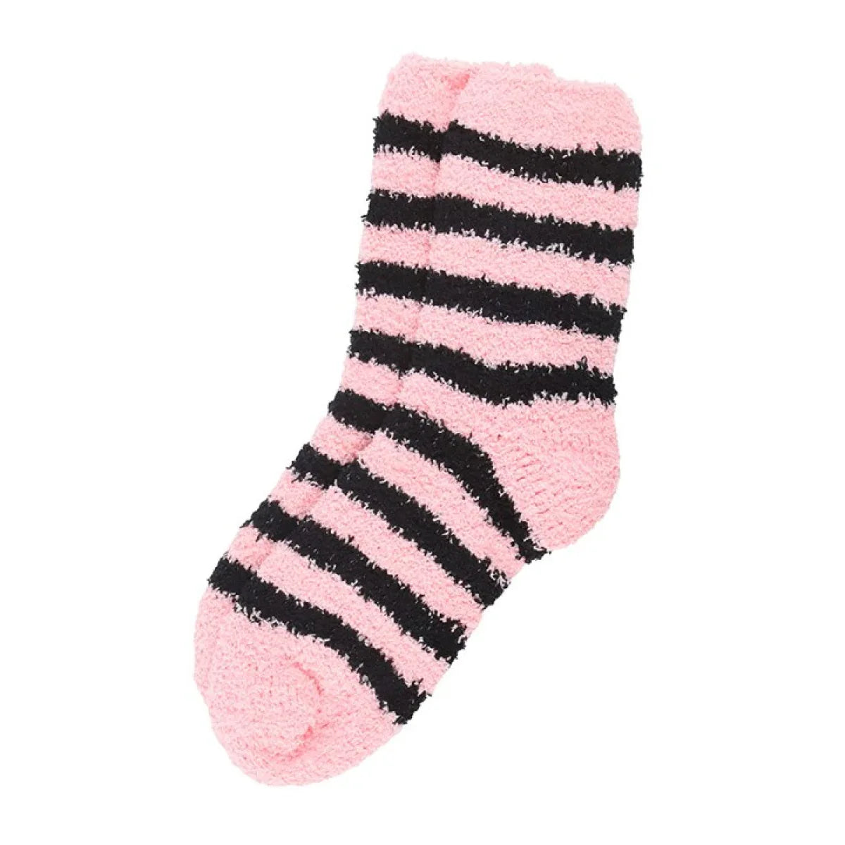 Pink and Black Striped Socks in Coffin Gift Box - Bobobiy