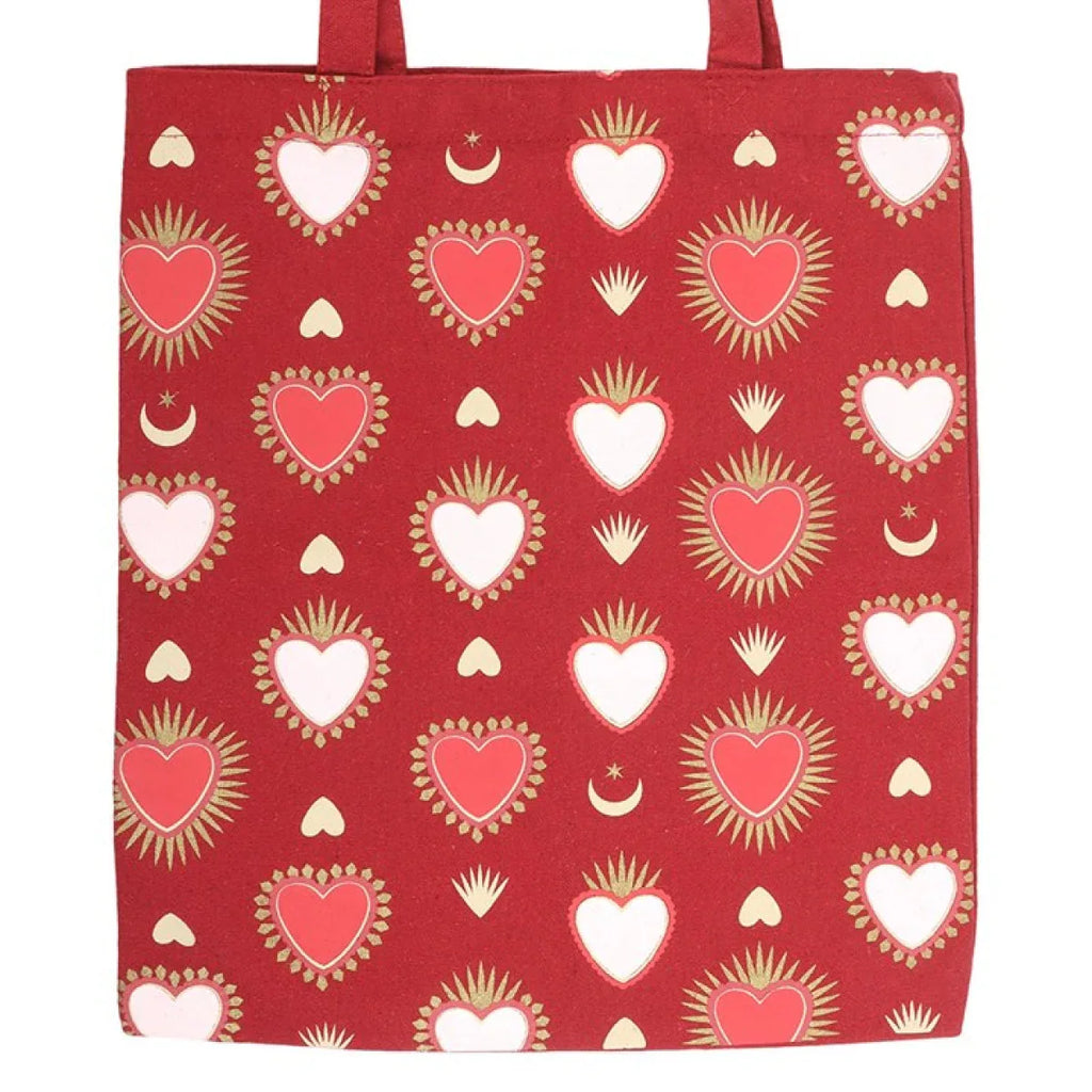 Sacred Heart Print Tote Bag - Bobobiy