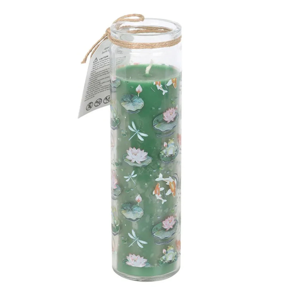 Pond Print Oriental Jasmine Tube Candle - Bobobiy