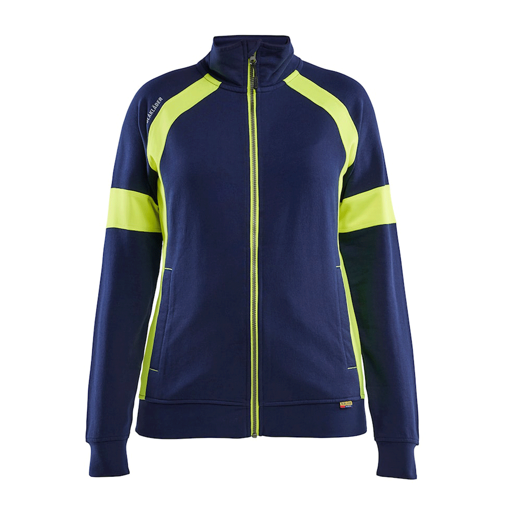 Blaklader 3568 Women's Full Zip Hi-Vis Sweatshirt