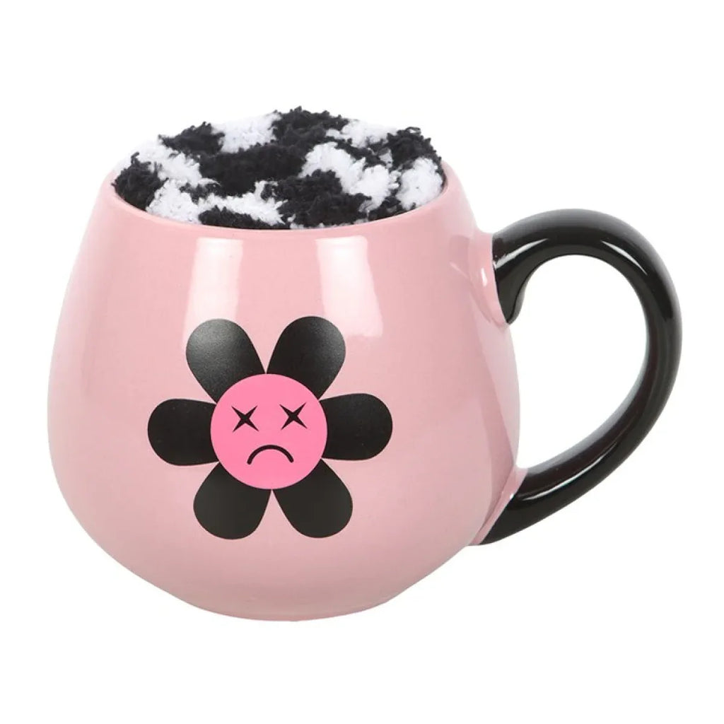 Sad Flower Mug and Socks Set - Bobobiy