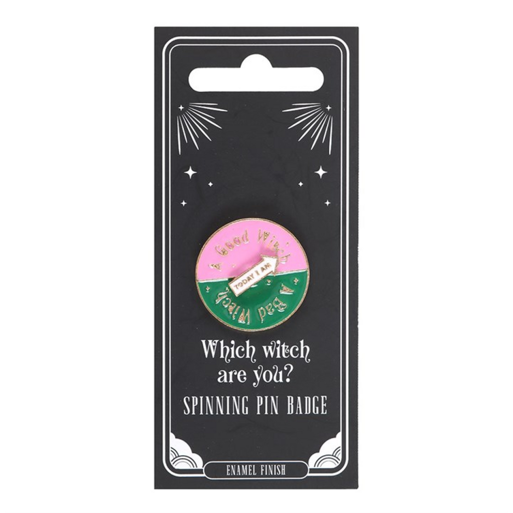 Which Witch Are You Spinning Pin Badge