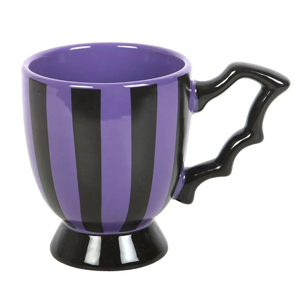 Purple Striped Bat Wing Teacup - Bobobiy