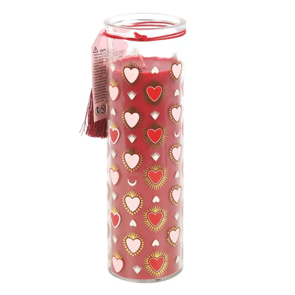 Sacred Heart Print Black Fig Tube Candle - Bobobiy