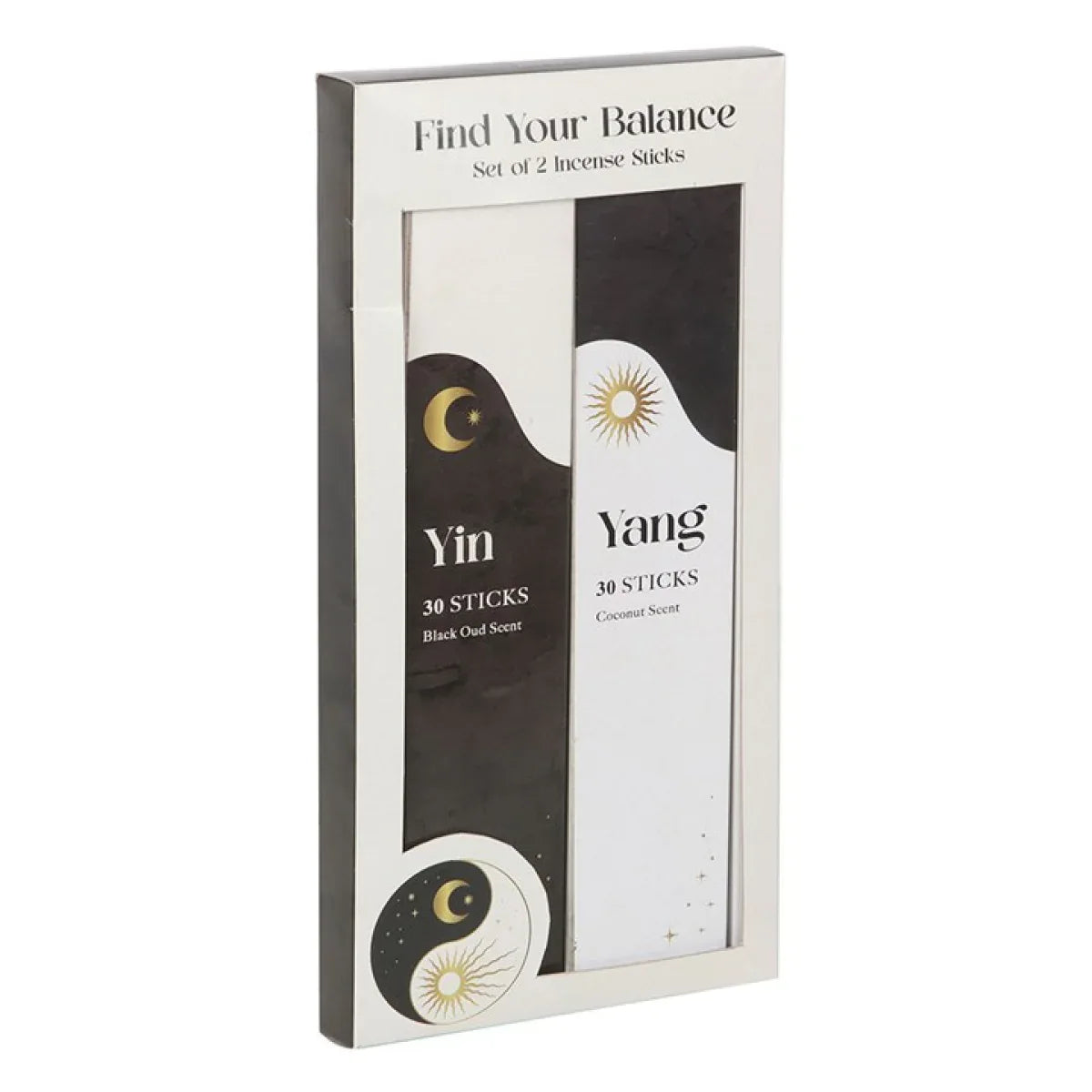 Set of 2 Yin Yang Incense Stick Packs - Bobobiy