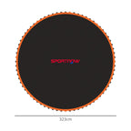 12ft trampoline replacement mat, black mat with orange trim, SPORTNOW logo