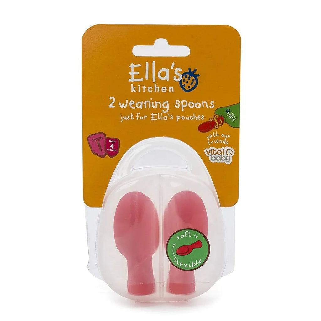 Vital Baby Ella's Kitchen Weaning Spoons Pack of 2 - Bobobiy