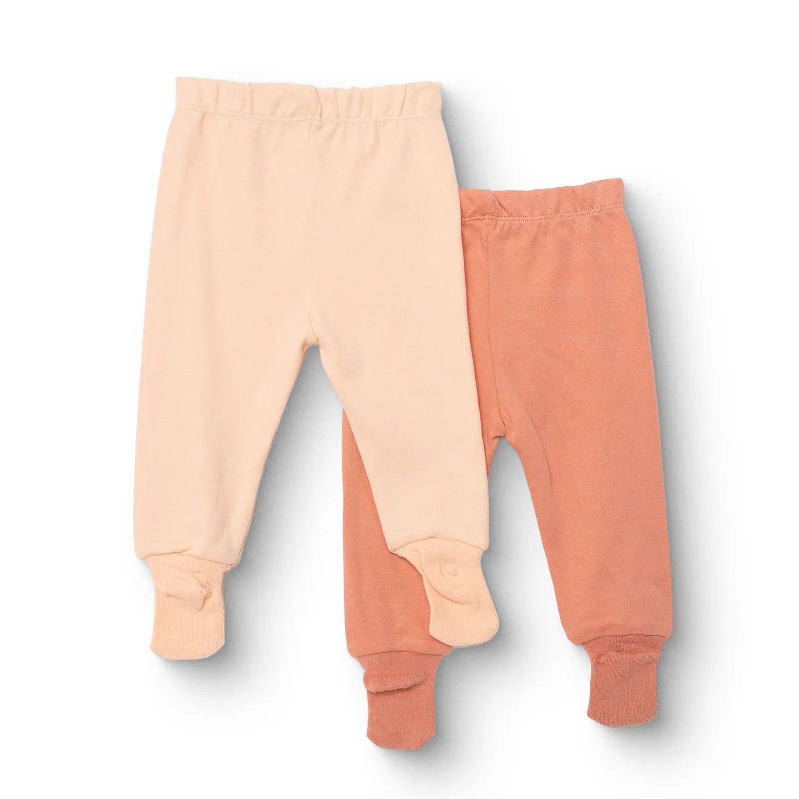 HelloBaby 2-Pack Joggers with socks - Salmon