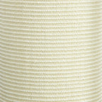 Close-up of beige sisal rope texture on a cat scratching post
