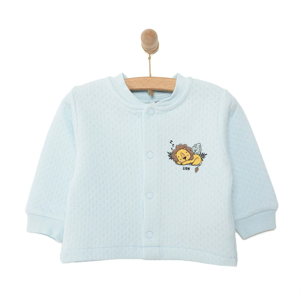 HelloBaby Boy Quilted Cardigan - Blue