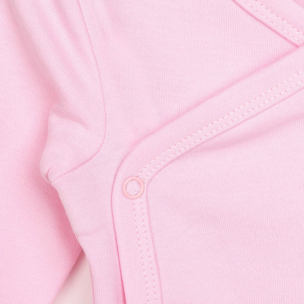 HelloBaby Newborn Organic Wrapover Top-Hat - Pink