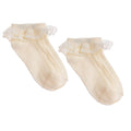 HelloBaby Girl Socks with Lace - Ecru