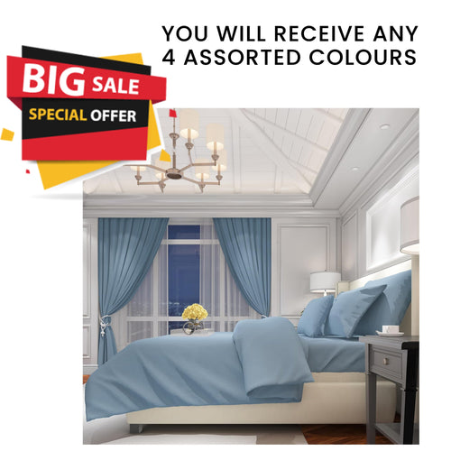 4 Pack Flannelette Fitted Sheets Super Soft Brushed Cotton Bed Sheet Thermal Warm Cosy Extra Deep Luxury Bedding Assorted Colours