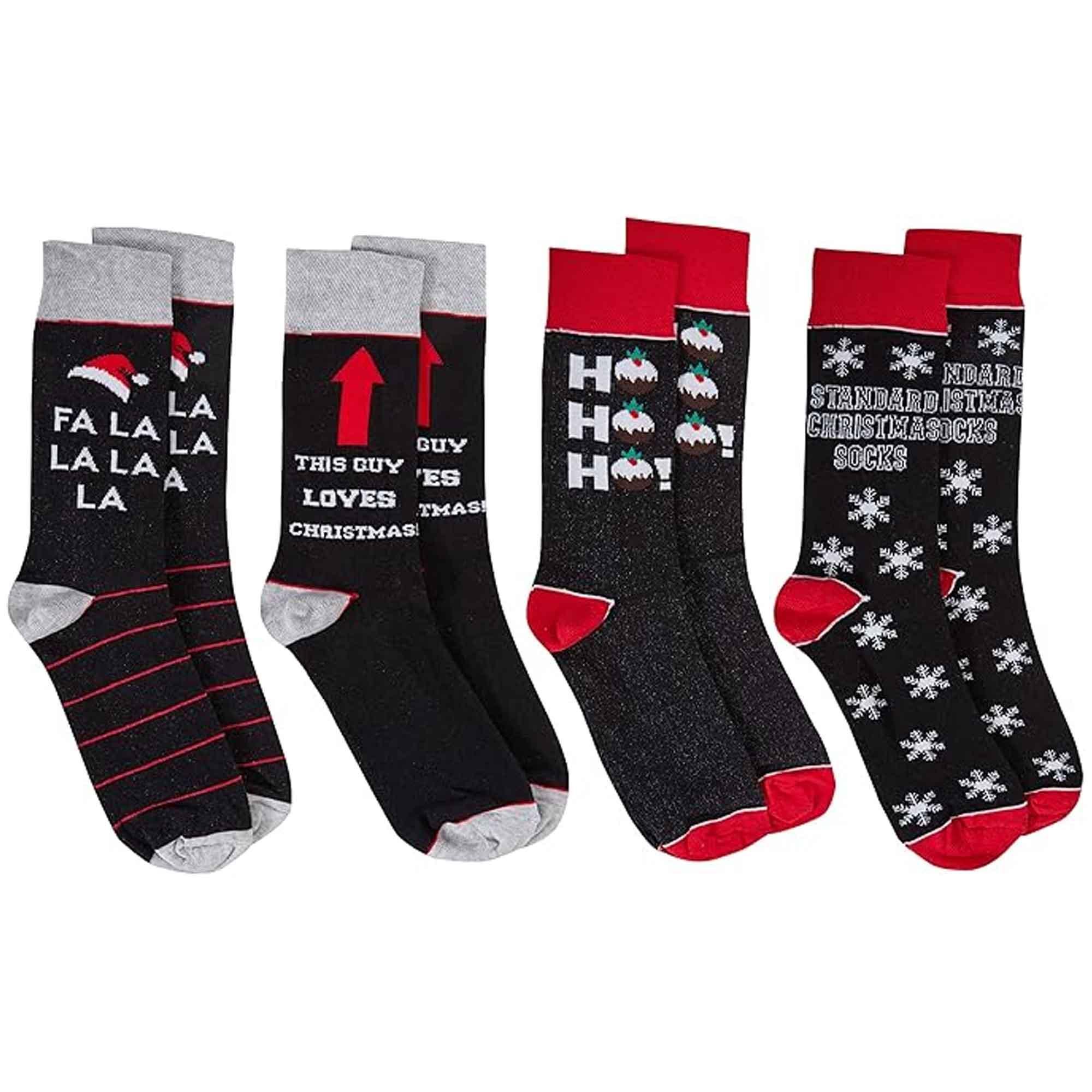 4-pack-men-s-christmas-socks-cotton-rich-festive-designs-cozy-winter-novelty-gifts-uk-6-11-by-sock-stack-6-11-socks-1182478101 - Bobobiy