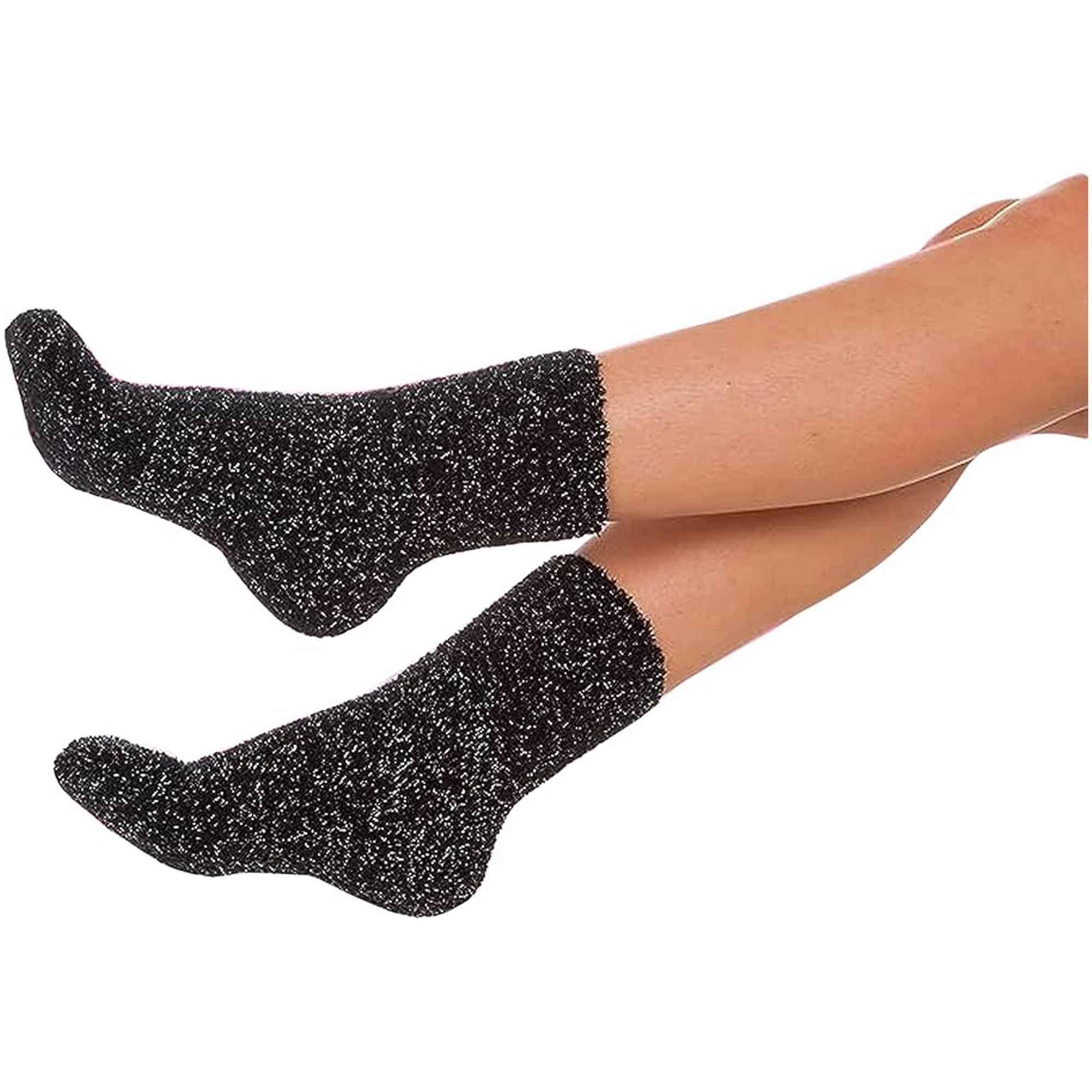 4-pack-womens-fluffy-cozy-warm-slipper-socks-fuzzy-soft-comfortable-purple-black-uk-sizes-4-8-perfect-winter-gift-by-sock-stack-black-purple-socks-1178558660 - Bobobiy