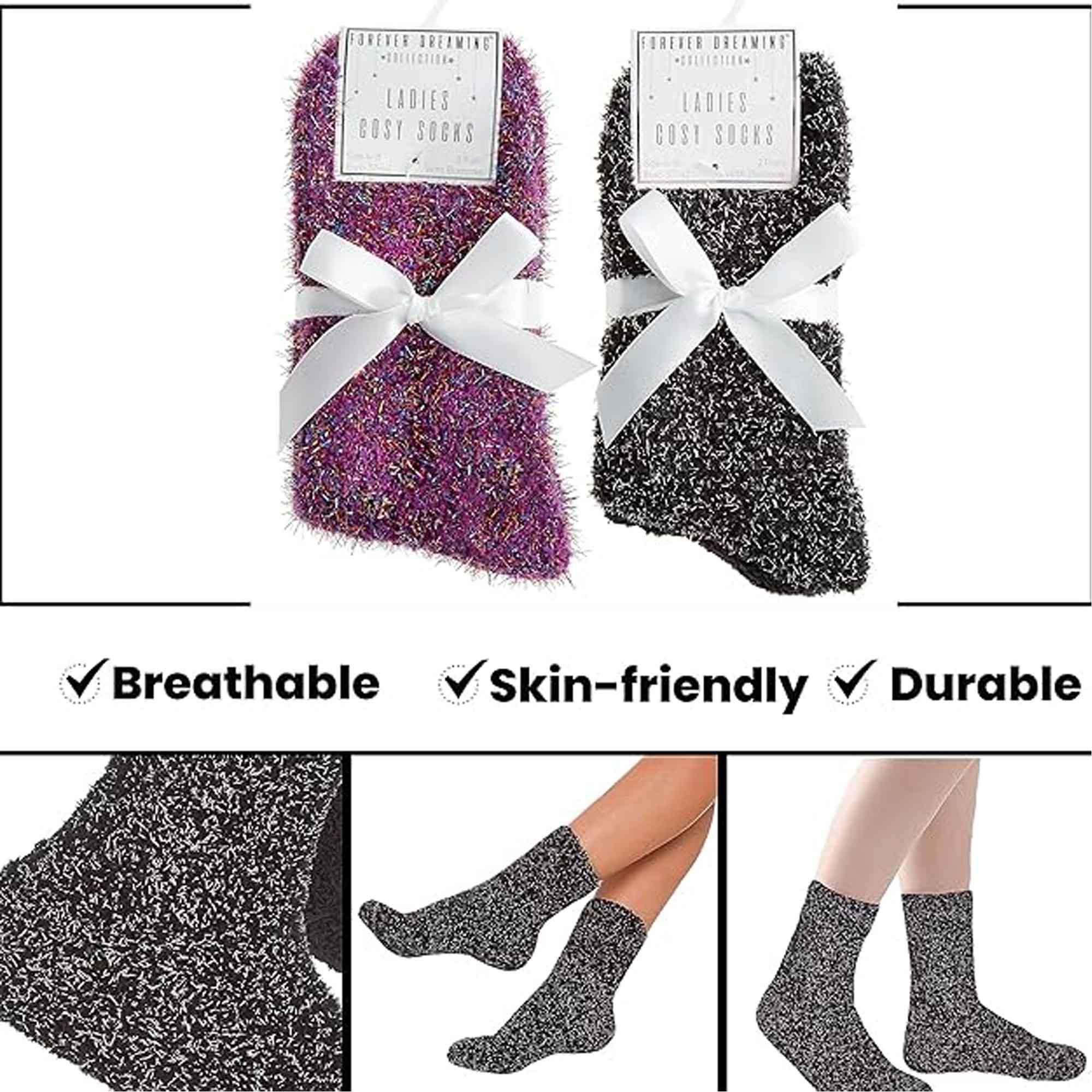 4-pack-womens-fluffy-cozy-warm-slipper-socks-fuzzy-soft-comfortable-purple-black-uk-sizes-4-8-perfect-winter-gift-by-sock-stack-black-purple-socks-1178558664 - Bobobiy