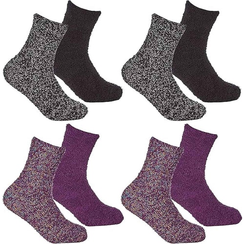 4-pack-womens-fluffy-cozy-warm-slipper-socks-fuzzy-soft-comfortable-purple-black-uk-sizes-4-8-perfect-winter-gift-by-sock-stack-black-purple-socks-1178558666 - Bobobiy