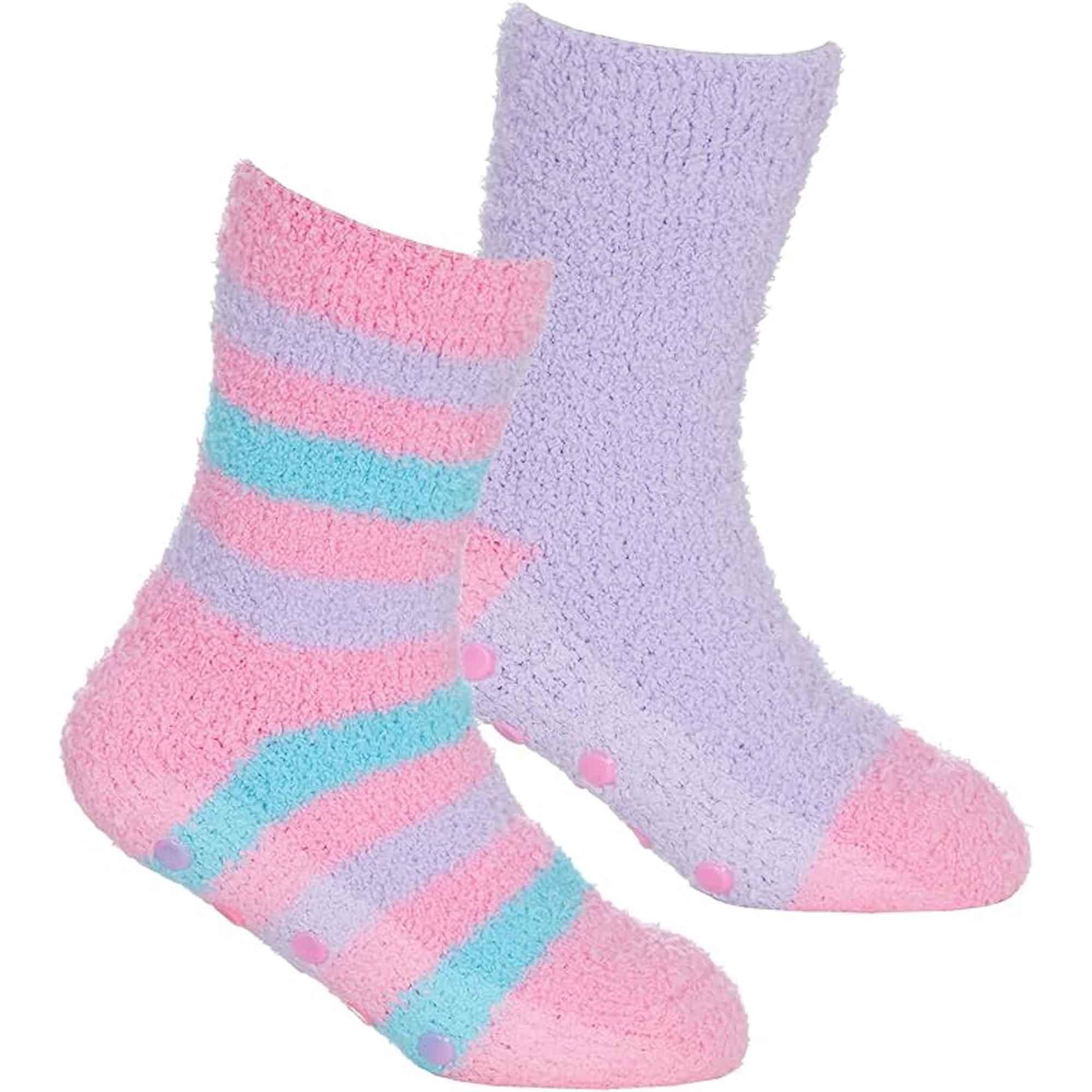 4-pairs-fluffy-slipper-socks-for-boys-and-girls-ultra-soft-thermal-winter-socks-non-slip-plush-warm-lounge-socks-multiple-sizes-by-sock-stack-socks-1178362212 - Bobobiy