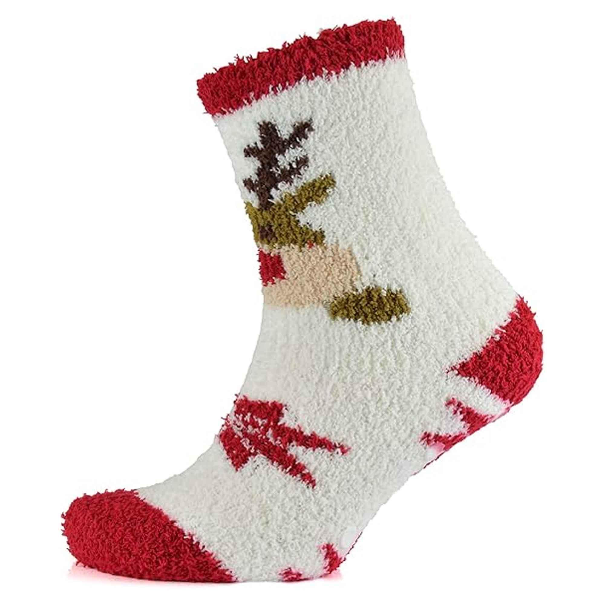 4-pairs-ladies-christmas-slipper-socks-non-skid-gripper-soles-winter-stocking-filler-gift-festive-rudolph-penguin-designs-sock-stack-socks-1179007339 - Bobobiy