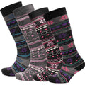 4-pairs-ladies-ski-boot-socks-knee-length-cotton-rich-with-full-cushioning-and-thermal-insulation-for-warmth-and-comfort-fair-isle-pattern-fits-sizes-4-7-by-sock-stack-4-7-fair-isle-s_2f888ecc-3fca-4c5b-a553-35c7763b7ad9 - Bobobiy