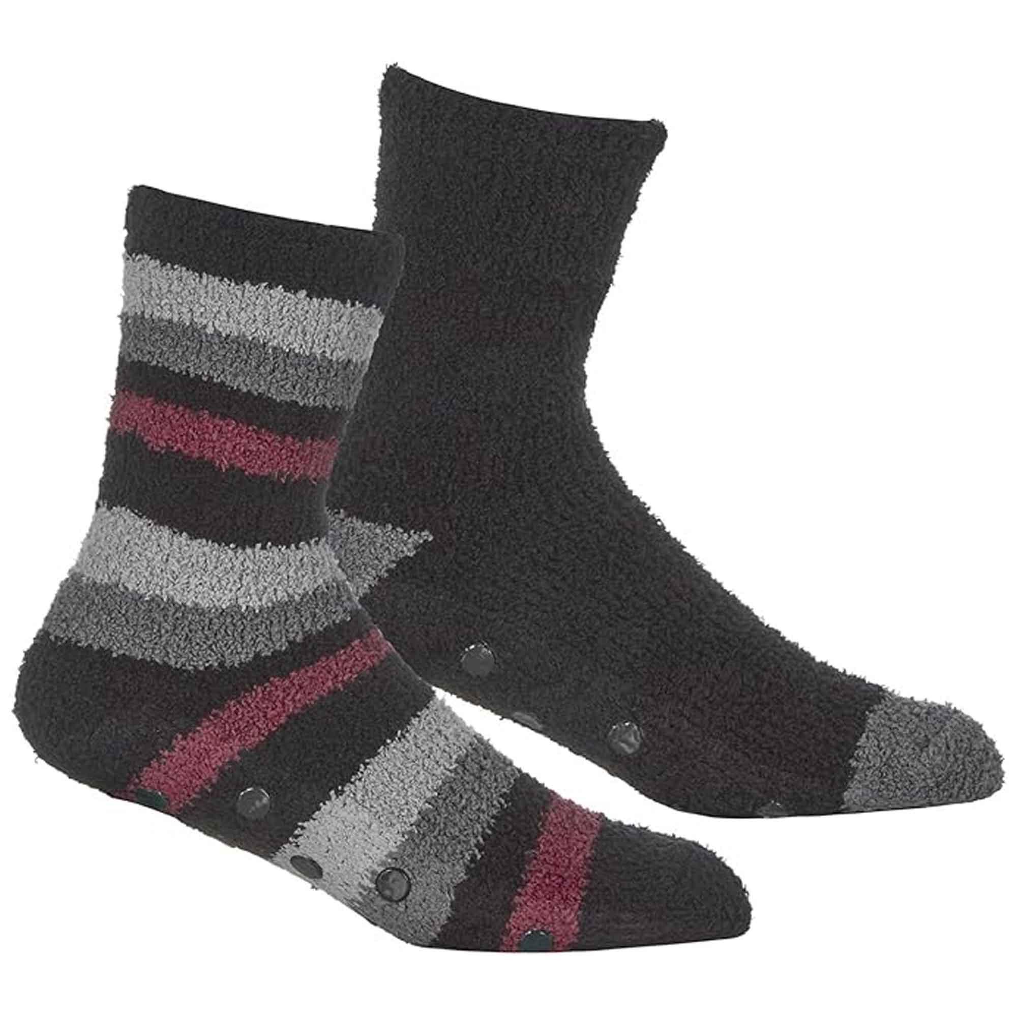 4-pairs-mens-cozy-winter-striped-fluffy-slipper-socks-non-skid-gripper-soles-warm-thick-fleece-tall-design-uk-sizes-6-11-by-sock-stack-assorted-6-11-socks-1182052968 - Bobobiy