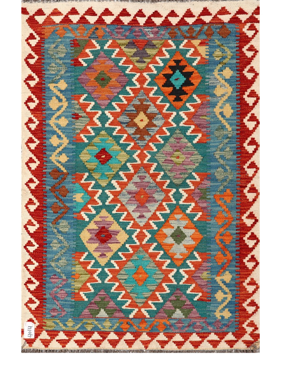 Maimana Afghanistan Kilim Rug - 146 x98 cm - Handmade