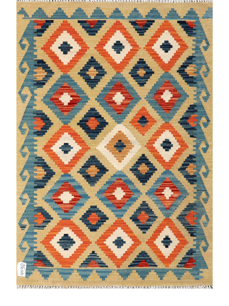 Maimana Afghanistan Kilim Rug - 146 x99 cm - Handmade