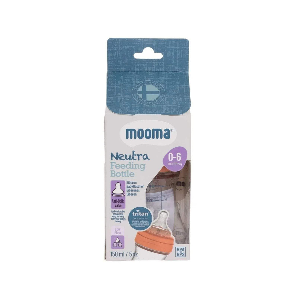 Mooma Neutra Feeding Bottle box, 0–6 months, tritan slow flow