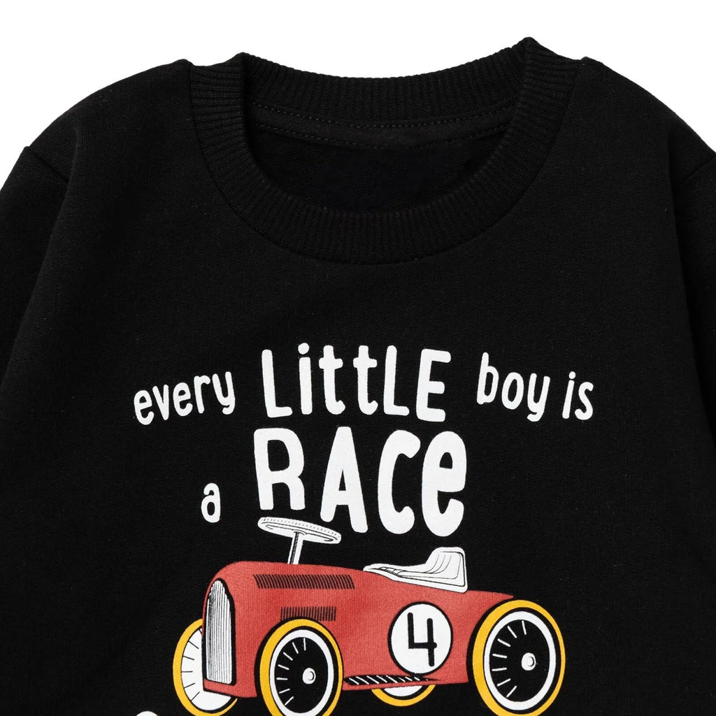 HelloBaby Basic Baby Boy Sweatshirt - Black