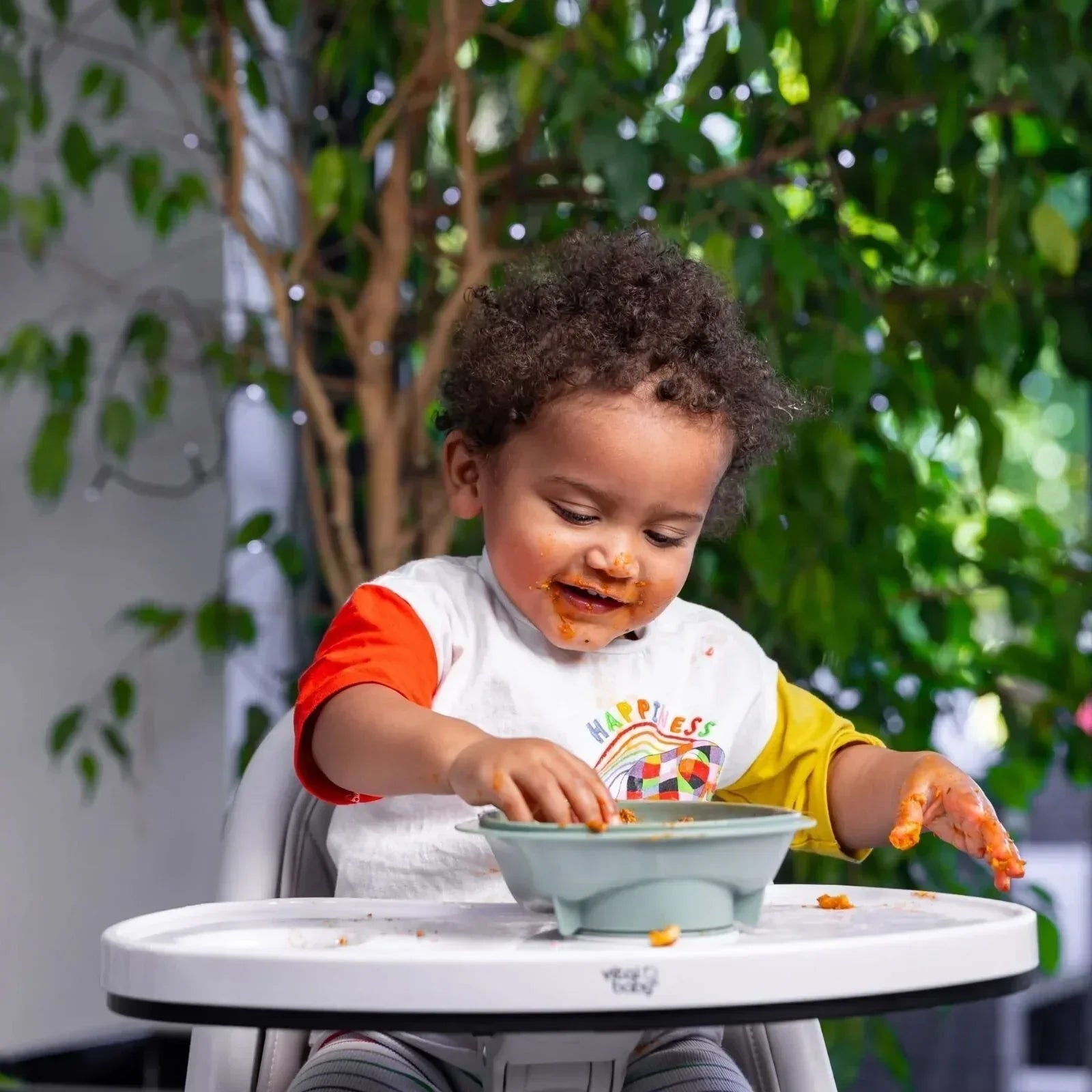 Vital Baby Nourish Power Suction Bowl - Natural Moss - Bobobiy