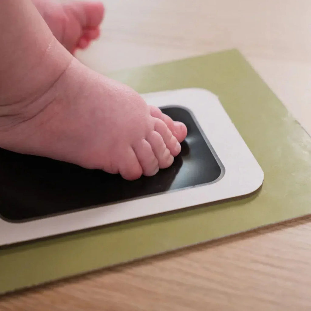 Petit Artichaut Puzzle Frame with Hand & Foot Imprints - Olive Tree - Bobobiy