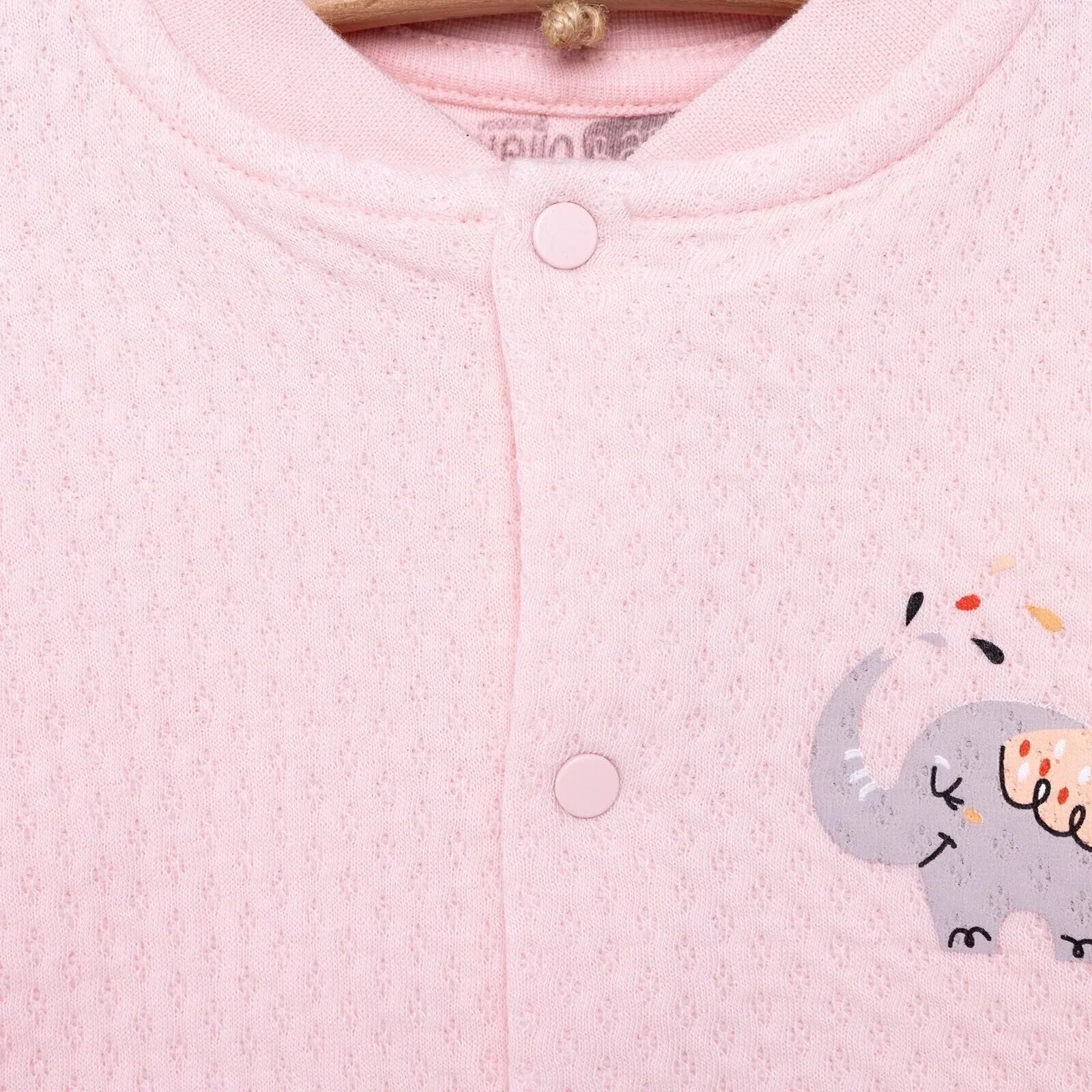 HelloBaby Baby Girl Quilted Cardigan - Light Pink